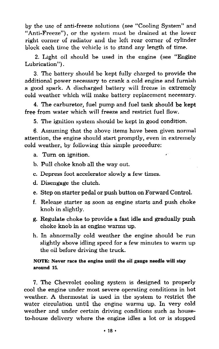 1952 Chevrolet Trucks Operators Manual Page 83
